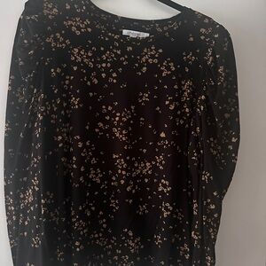 Chico's Black and Gold Blouse